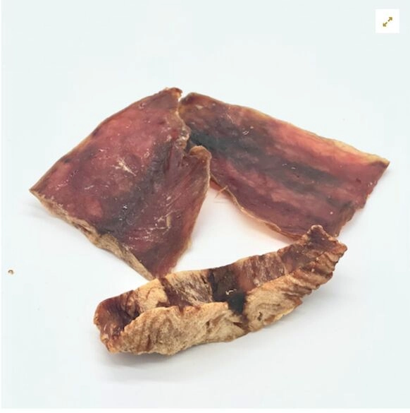 filetes pequeño de salmón noruego deshidratado para perros y gatos